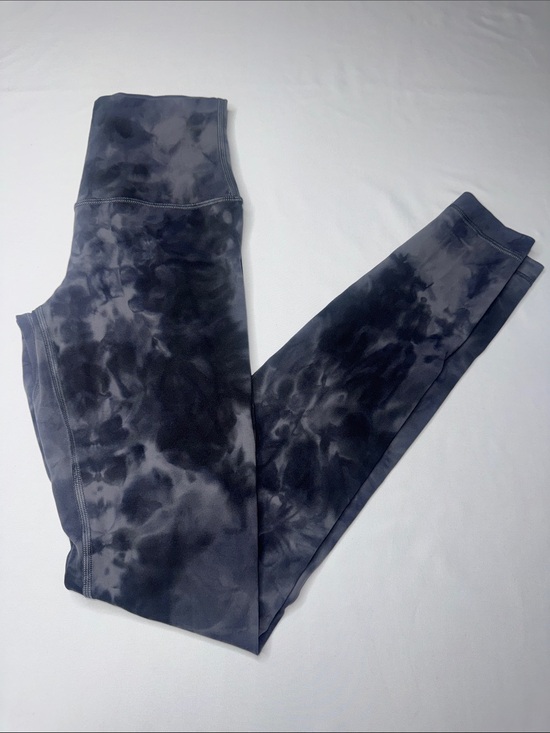 lululemon athletica Pants - Lululemon Fast and Free High-Rise Tight Size 2 Gray Tie Dye Full Length 28"